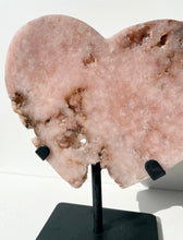 Load image into Gallery viewer, Pink Amethyst Heart Slab on Stand
