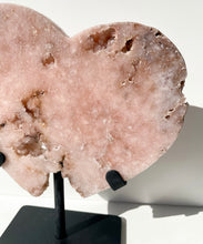 Load image into Gallery viewer, Pink Amethyst Heart Slab on Stand