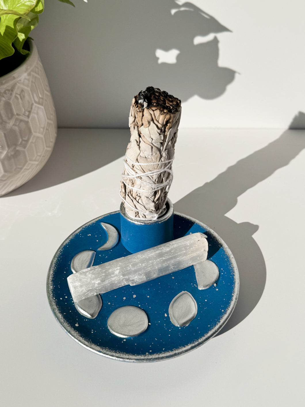 Ceramic Moon Phase Smudge Bowl
