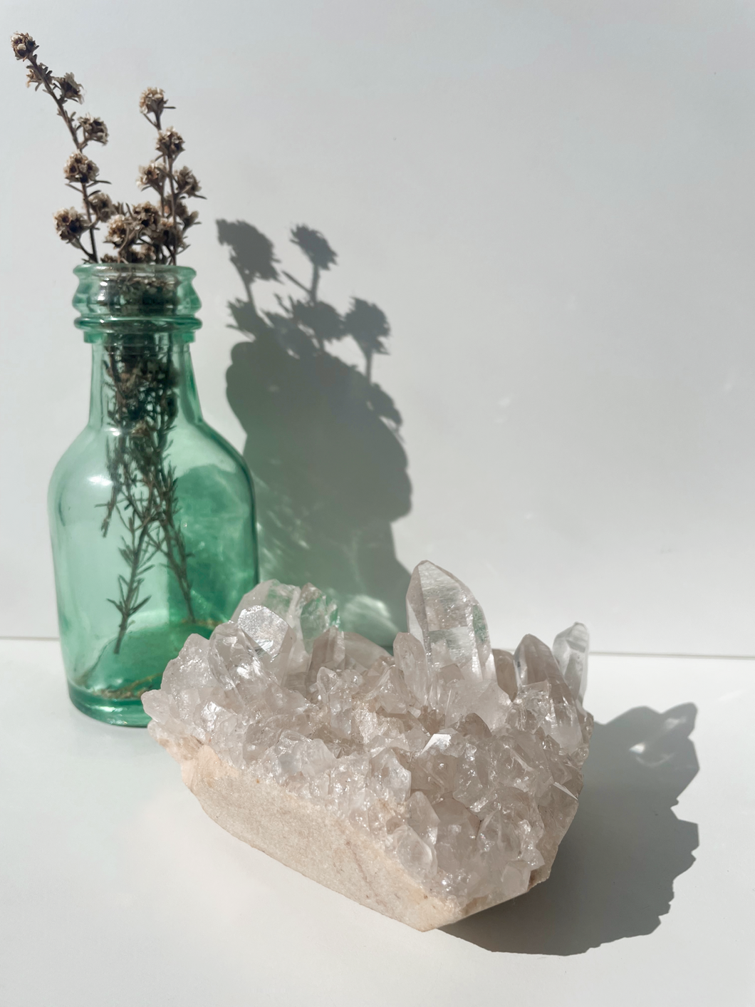 Pink Himalayan Quartz Cluster