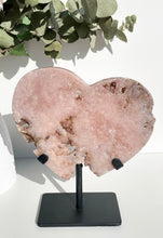 Load image into Gallery viewer, Pink Amethyst Heart Slab on Stand
