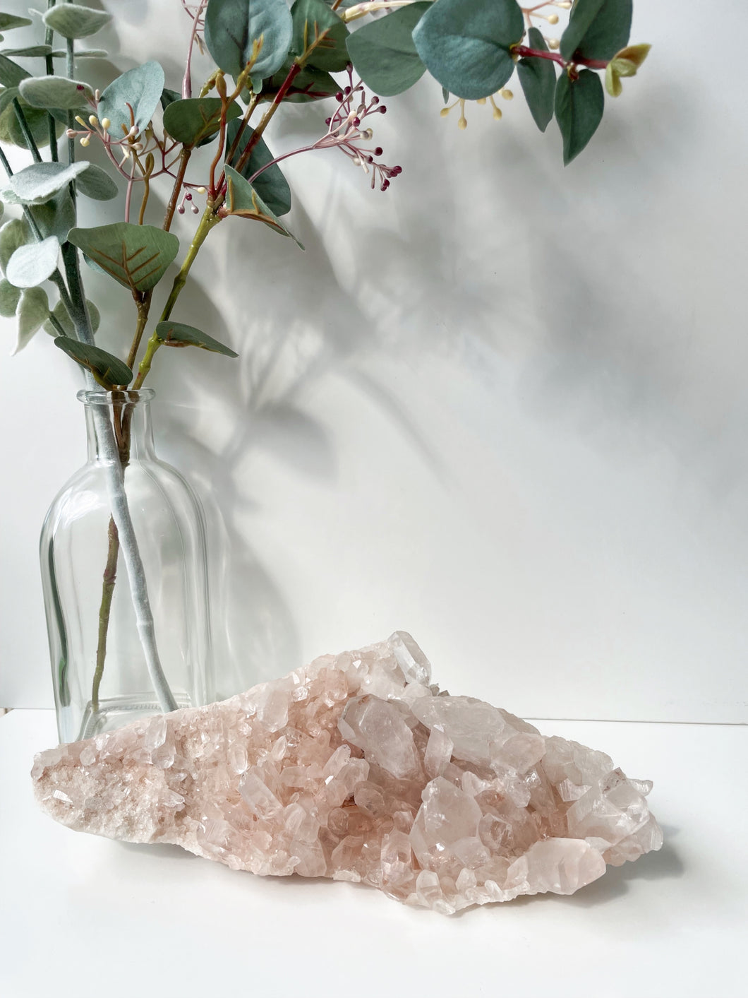 Pink Himalayan Quartz Cluster