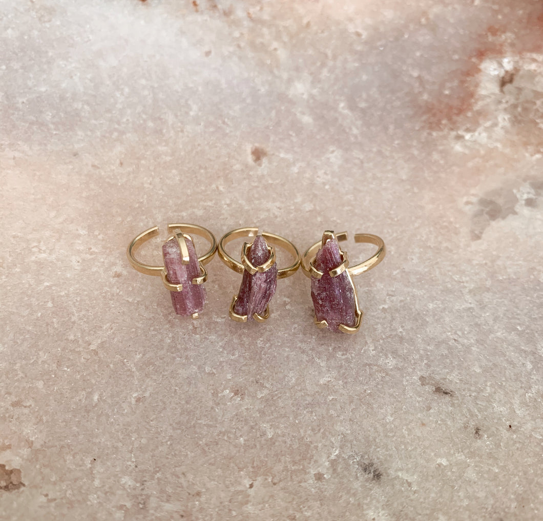 Pink Tourmaline Ring
