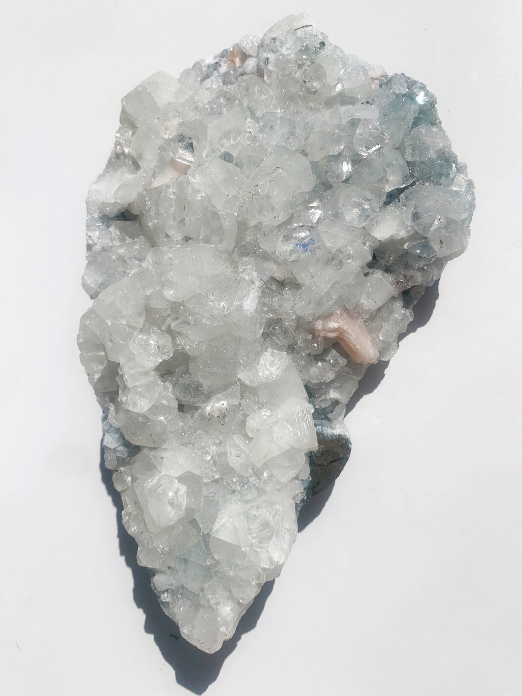 Apophyllite Cluster with Stilbite - A Grade